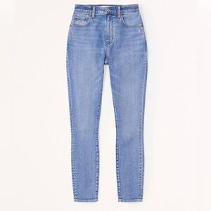 Abercrombie & Fitch Curve Love Curve Love High Rise Super Skinny Ankle Jean